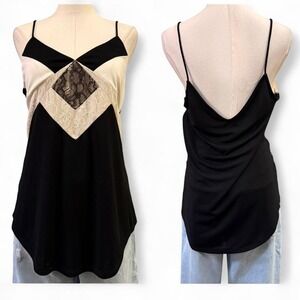 Y2K Express Cami Indie Sleaze Sz M Slinky Whimsy Alt 2000s Going Out Top